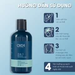 Sữa Tắm Nam 2in1 CM24 Hương Nước Hoa 180ML