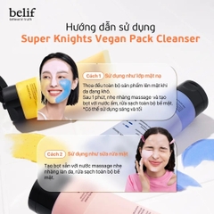 Sữa rửa mặt thuần chay Belif Super Knights Bright Toning Vegan Pack Cleanser 150ml