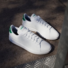 Giày Adidas Advantage "Cloud White/Green"