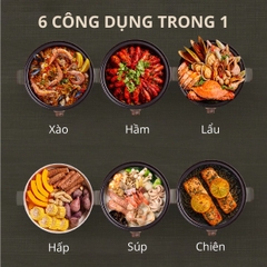 Nồi Lẩu Điện Lòng 4L Có Thể Tách Rời Mishio MK348
