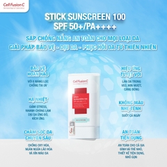 Sáp Chống Nắng Dạng Thỏi Cho Mọi Loại Da 19g - Stick Sunscreen 100 SPF50+/PA++++