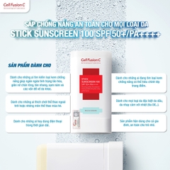 Sáp Chống Nắng Dạng Thỏi Cho Mọi Loại Da 19g - Stick Sunscreen 100 SPF50+/PA++++