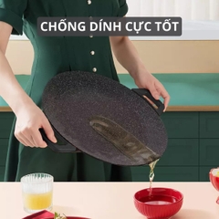 Bàn Nướng Đá Tròn 36cm Mishio MK347 Kiểu Dáng Hàn Quốc