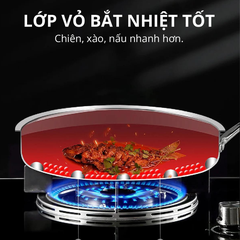 CHẢO CHỐNG DÍNH INOX BLACKCUBE SIZE 28CM MK251