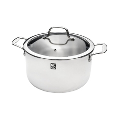 Bộ 4 Nồi, Chảo Inox 304 Nguyên Khối 3 Lớp