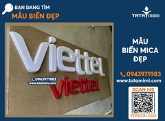 Chữ mica đẹp hút nổi