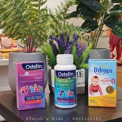 Vitamin D + Canxi OstelinKids (hộp 90 viên)