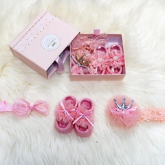 Gift set băng đô + tất cho bé