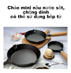 BMG - Chảo mini nấu nước sốt chống dính có thể sử dụng bếp từ