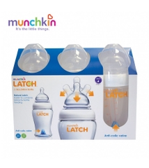 BỘ 3 BÌNH SỮA LATCH MUNCHKIN (240ML)