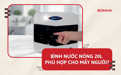 [GÓC GIẢI ĐÁP] Bình nước nóng 20l phù hợp cho mấy người?