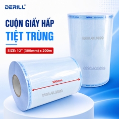 Túi Ép Tiệt Trùng Cuộn Dẹp 300mm x 200m – Chính Hãng, Giá Tốt (túi hấp tiệt trùng)