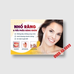 Tranh poster nha khoa chủ đề Tiểu phẫu răng khôn - MS04