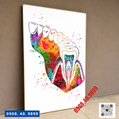 Tranh nha khoa 3D thiết kế hiện đại mới - MS16