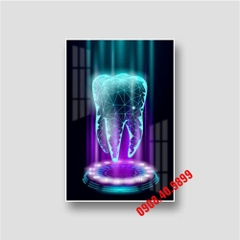 Tranh nha khoa 3D thiết kế hiện đại mới - MS07