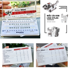 Bộ mắc cài kim loại Atlas Mini Dynaflex (MUA 2 TẶNG 1, 10 TẶNG 10)