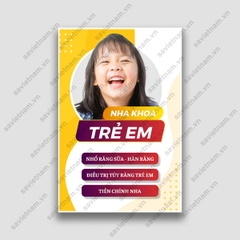 Tranh poster nha khoa trẻ em - MS04