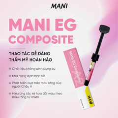 Composite Đặc MANI EG – Vật Liệu Trám Răng Thẩm Mỹ Cao Cấp Nhật Bản (Tuýp 4g)