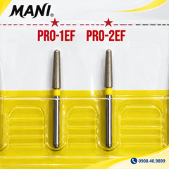 Mũi khoan nha khoa MANI PRO vàng Extra Fine (Vỉ 5 Cái) Chính Hãng Nhật Bản