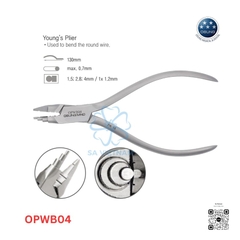 Kềm young uốn dây, tạo móc chỉnh nha - Young's plier Osung - OPWB04