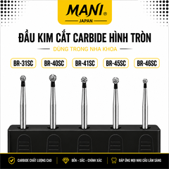 Mũi Khoan Kim Cương MANI BR Đen Super Coarse Nhật Bản – Vỉ 5 Mũi