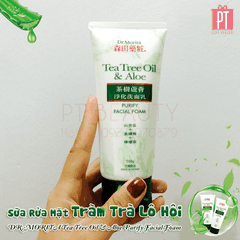 Sữa Rửa Mặt Tràm Trà Lô Hội Dr.Morita Tea Tree Oil & Aloe Purify Facial Foam