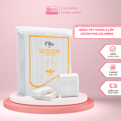 Bông Tẩy Trang Ceiba 222 Miếng không xơ, mềm mịn, siêu thấm hút