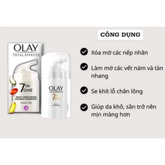 Olay 7in1 Kem chống lão hoá UK- kem dưỡng ngày đêm Olay Total Effects Anti-Ageing 7in1