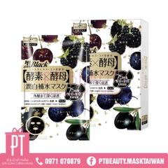 Mặt Nạ Sexylook Blackberries Enzyme Whitening & Hydrating Black Mask 4pcs