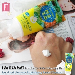 Sữa Rửa Mặt Lên Men Tự Nhiên Trắng Sáng Da Sexylook Enzyme Brightening Facial Cleanser 120g