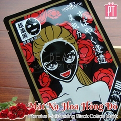 Mặt Nạ Hoa Hồng Đỏ Sexylook Intensive Moisturizing Black Cotton Mask 5pcs
