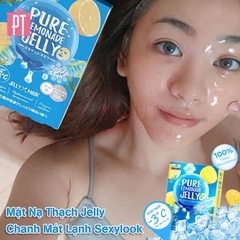 (Xanh đậm) Mặt Nạ Thạch Jelly Chanh Mát Lạnh Sexylook hộp 3 miếng