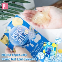 (Xanh đậm) Mặt Nạ Thạch Jelly Chanh Mát Lạnh Sexylook hộp 3 miếng