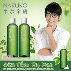 Naruko Sữa tắm Tràm Trà Giúp Làm Sạch Da - Tea tree Shine Control & Blemish Clear Shower Gel 250ml