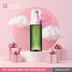 Naruko Đài Loan - Tẩy trang tràm trà Tea Tree Blemish Clear Make-up Removing Cleansing Mousse 150ml