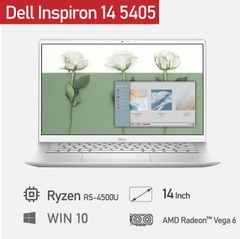 [Mới 100%] Dell Inspiron 14 5405 ( Ryzen R5-4500U, RAM 8G, SSD 512G, VGA AMD Vega 6, màn 14 Full HD, IPS)