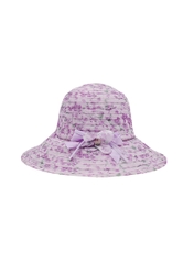 Mũ vành vải voan thời trang cao cấp màu tím EH34-4