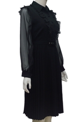Váy xếp ly ELMI thời trang cao cấp màu đen EV48