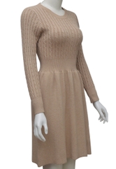 Váy len nữ ELMI thời trang cao cấp màu be EV83-1