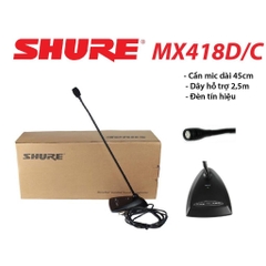 Micro cổ ngỗng đơn hướng Shure MX418D/C