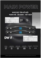 Cục đẩy nguồn xung DW Class D, 1,5U cao cấp