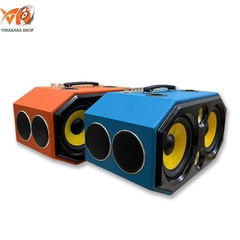 Loa kéo mini xách tay lục giác ADX2202LG, 350W, 2 Micro, 2 bass 20cm + 4 Mid + 2 Treble