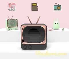Loa Bluetooth mini Retro Big TV DW02 - Bảo hành 1 Tháng - Hàng nhập khẩu