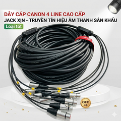 Dây Cáp Canon 4 Line Cao Cấp Jack Xịn Truyền Tín Hiệu Âm Thanh Sân Khấu