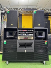 Loa kéo điện 5 bass 518 PRO, 2 bass 40 1 sub 50 2 loa 30, kèm 2 full 40, 5000w