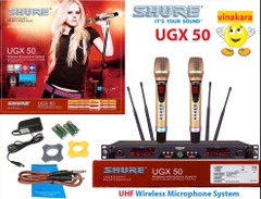 Micro không dây Shur UGX50. 4 Angteng Hát nhẹ hút âm tốt, Hát karaoke hay như ca sĩ