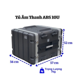 Tủ rack âm thanh ABS chuyên dụng AV 10U | Nhựa ABS cao cấp
