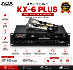 Amply 3 in 1 KX-6 Plus – Amply All In One 2 Kênh 500W
