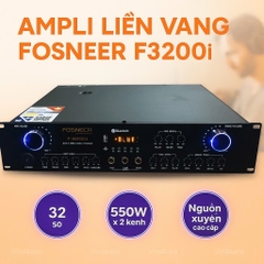 AMPLY LIỀN VANG FOSNEER F3200I, 32 SÒ, 550W X 2 KÊNH