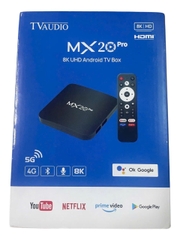 Android TV Box MX20 PRO 4K bản 8G+128GB Tiếng Việt Wifi 5G KÈM REMOTE GIỌNG NÓI